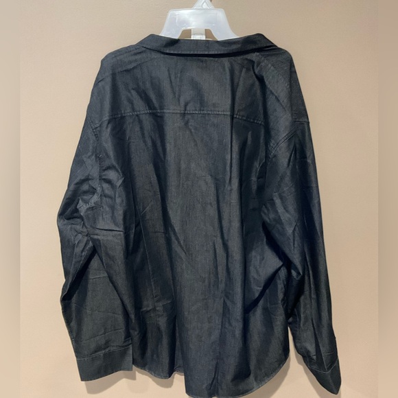 Mens coo fancy long sleeve shirt size XXX large. Black - Picture 4 of 4